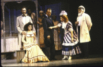 Actors (2L-R) Lonette McKee, Jacob Mark Hopkin, Paige O'Hara and in a scene from the  Broadway revival of the musical "Showboat." (New York)