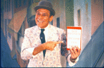 Actor Sid Stone in a scene from the Broadway musical burlesque revue "Sugar Babies." (New York)