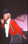 Actor Mickey Rooney in a scene from the Broadway musical burlesque revue "Sugar Babies." (New York)
