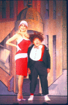 Actors Ann Jillian and Mickey Rooney in a scene from the Broadway musical burlesque revue "Sugar Babies." (New York)