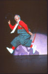 Actor Mickey Rooney in a scene from the Broadway musical burlesque revue "Sugar Babies." (New York)