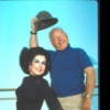 Actors Ann Miller and Mickey Rooney in a rehearsal shot from the Broadway musical burlesque revue "Sugar Babies." (New York)