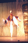Actor Obba Babatunde in a scene fr. the Broadway musical "Timbuktu!." (New York)