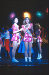 Actresses (L-R) Anne Bobby and Jodi Benson in a scene from the Broadway musical "Smile." (New York)