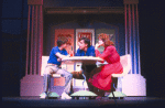 Actors (L-R) Tommy Daggett, Jeff McCarthy and Marsha Waterbury in a scene from the Broadway musical "Smile." (New York)