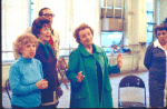 Actors (2L-R) Lucie Lancaster, Gil Lamb, Mildred Natwick & Lillian Roth in a rehearsal shot fr. the Broadway musical "70, Girls, 70." (New York)