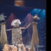 Giant puppets in a scene from the Broadway play "Lenny." (New York)