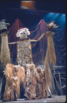 Giant puppets in a scene from the Broadway play "Lenny." (New York)