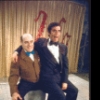 Actors (L-R) Robert Weil and Cliff Gorman as comedian Lenny Bruce in a scene from the Broadway play "Lenny." (New York)