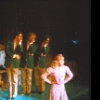 Actors (L-R) Ralph Bruneau, Albert Macklin, Mark Linn-Baker and Laura Dean in a scene from the Broadway musical "Doonesbury." (New York)