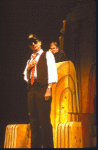 Actors (L-R) Gary Beach and Reathel Bean in a scene from the Broadway musical "Doonesbury." (New York)