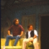 Actors (L-R) Mark Linn-Baker, Ralph Bruneau, Keith Szarabajka, Laura Dean and Albert Macklin in a scene from the Broadway musical "Doonesbury." (New York)