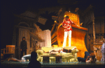 Actor Gary Beach (C) with cast in a scene from the Broadway musical "Doonesbury." (New York)