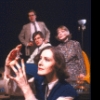 Actors (L-R) William Anton, Anthony Heald, Patricia Angelin and Julie Haydon (who created the role of Laura in 1945) in a scene from the Off-Broadway revival of the play "The Glass Menagerie." (New York)