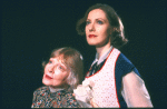 Actresses (L-R) Julie Haydon (who created the role of Laura in 1945) and Patricia Angelin as Amanda and Laura Wingfield in a scene from the Off-Broadway revival of the play "The Glass Menagerie." (New York)