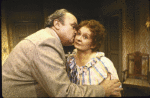 Actors Barbara Bryne and Jerome Dempsey in a scene from the replacement cast of the Off-Broadway revival of the play "Entertaining Mr. Sloane." (New York)