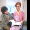 Director Robert Allan Ackerman and actress Susan Sarandon in a rehearsal shot from the Off-Broadway play "Extremities." (New York)
