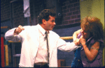 Actors Christine Estabrook and Thomas G. Waites in a scene from the WPA Theatre's production of the Off-Broadway play "North Shore Fish." (New York)