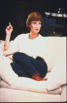 Actress Nicola Pagett in a scene from the revival of the play "Old Times." (St. Louis)