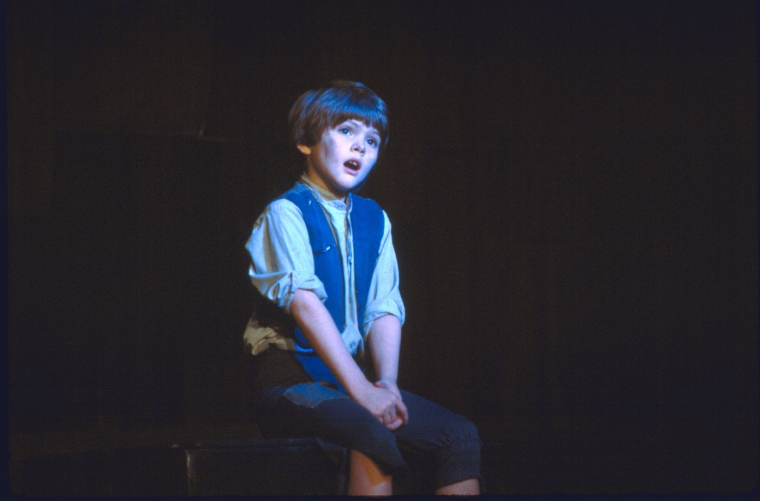 Actor Braden Danner in a scene from the revival of the Broadway musical ...