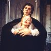 Actors Ann Sachs & Frank Langella in a scene fr. the Broadway revival of the play "Dracula." (New York)