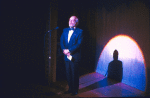 Director Harold S. (Hal) Prince speaking at 100th birthday tribute of his mentor, legendary Broadway director George Abbott, titled "Happy Birthday, Mr. Abbott!." (New York)
