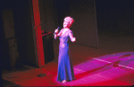 Actress Karen Morrow performing at 100th birthday tribute to legendary Broadway director George Abbott, "Happy Birthday, Mr. Abbott!." (New York)