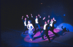 Actors (L-R) Wayne Cilento, Chita Rivera, Christopher Chadman, Gary Chryst & Bill Burns performing at 100th birthday tribute to legendary Broadway director George Abbott, "Happy Birthday, Mr. Abbott!." (New York)