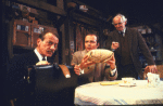 Actors (L-R) Lester Rawlins, David Leary and Barnard Hughes in a scene from the replacement cast of the Broadway play "Da." (New York)