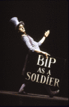 Mime Jonathan Lambert in a scene from the Broadway evening "Marcel Marceau on Broadway." (New York)