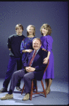 Actors (L-R) Christopher Fields, Frances Sternhagen, Carroll O'Connor and Linda Cook in a publicity shot from the Broadway play "Home Front." (New York)