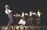 Actor Mark Hamill (L) w. cast in a scene fr. the Broadway musical "Harrigan 'n Hart." (New York)