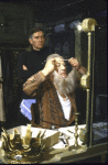 Actors (L-R) Tom Courtenay and Paul Rogers in a scene from the Broadway play "The Dresser." (New York)