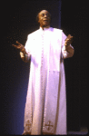 Actor Roscoe Lee Browne in a scene from the Broadway musical "My One and Only." (New York)