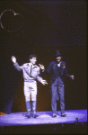 Actors (L-R) Don Correia and Charles "Honi" Coles in a scene from the replacement cast of the Broadway musical "My One and Only." (New York)