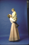 Actresses (L-R) Liv Ullmann and Tara Kennedy in a publicity shot from the Broadway musical "I Remember Mama." (New York)