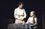 Actresses (L-R) Liv Ullmann and Kristen Vigard in a scene from the Broadway musical "I Remember Mama." (New York)