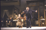 Actors Tara Kennedy and George S. Irving in a scene from the Broadway musical "I Remember Mama." (New York)