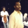 Actors (L-R) Ernestine Jackson, Joe Morton, Richard Sanders, Debbie Allen, Ralph Carter & Vriginia Capers in a scene fr. the Broadway musical "Raisin." (New York)