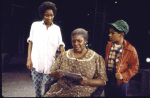 Actors (L-R) Ernestine Jackson, Virginia Capers & Ralph Carter in a scene fr. the Broadway musical "Raisin." (New York)