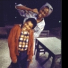 Actors Ernestine Jackson & Ralph Carter in a scene fr. the Broadway musical "Raisin." (New York)