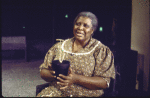Actress Virginia Capers in a scene fr. the Broadway musical "Raisin." (New York)
