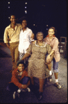 Actors (L-R) Joe Morton, Ernestine Jackson, Vriginia Capers, Debbie Allen & Ralph Carter (Front) in a scene fr. the Broadway musical "Raisin." (New York)