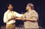 Actors Virginia Capers & Joe Morton in a scene fr. the Broadway musical "Raisin." (New York)