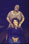 Actresses (Top-Bottom) Virginia Capers and Vanessa Shaw in a scene fr. the National tour of the Broadway musical "Raisin." (Boston)