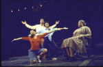 Actors (L-R) Arnetia Walker, Autris Paige, Vanessa Shaw & Virginia Capers in a scene fr. the National tour of the Broadway musical "Raisin." (Boston)