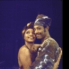 Actors Arnetia Walker & Milt Grayson in a scene fr. the National tour of the Broadway musical "Raisin." (Boston)