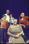 Actors (L-R) Darren Green, Autris Paige, Mary Seymour, Virginia Capers & Arnetia Walker in a scene fr. the National tour of the Broadway musical "Raisin." (Boston)