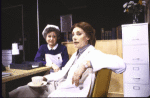 Actresses (L-R) Beverly May and Jean Marsh in a scene from the Broadway play "Whose Life is it Anyway?" (New York)