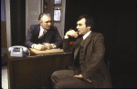 Actors (L-R) Philip Bosco and Kenneth Welsh in a scene from the Broadway play "Whose Life is it Anyway?" (New York)